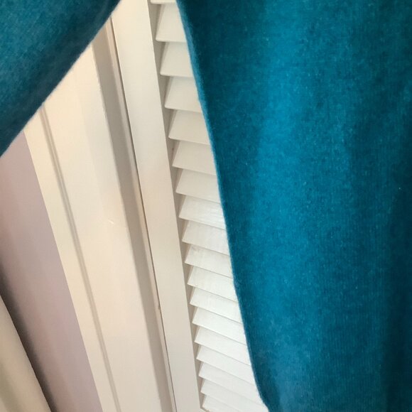 NWOT Edinburgh Woollen Mill cashmere sweater teal medium *missing size tag* - Picture 3 of 7